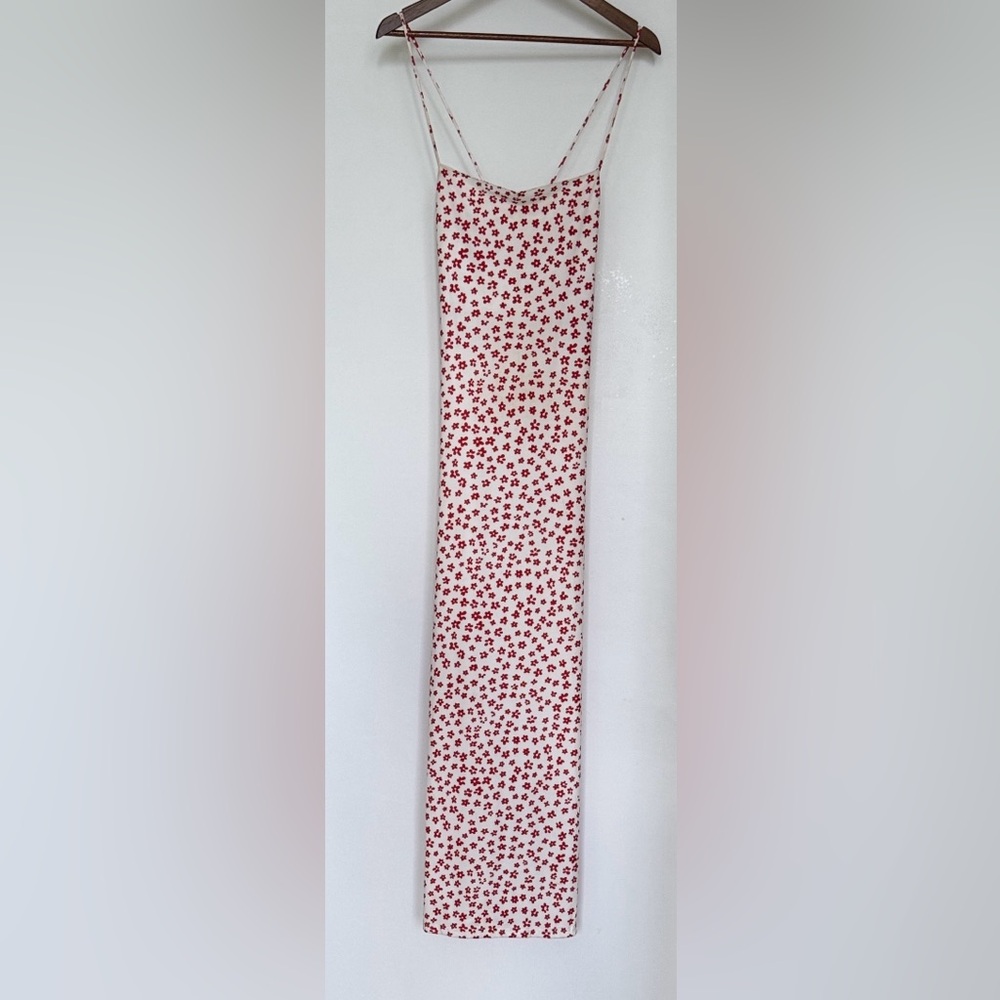 Commense Strappy White and Red Dress Maxi ❤️🤍